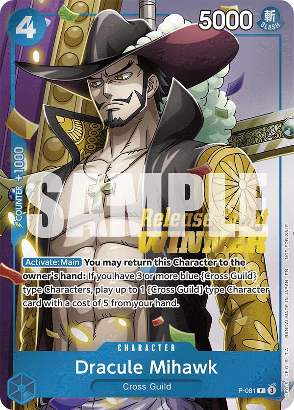 Dracule Mihawk (A Fist of Divine Speed Release Event Winner) [One Piece Promotion Cards] | Gamers Paradise
