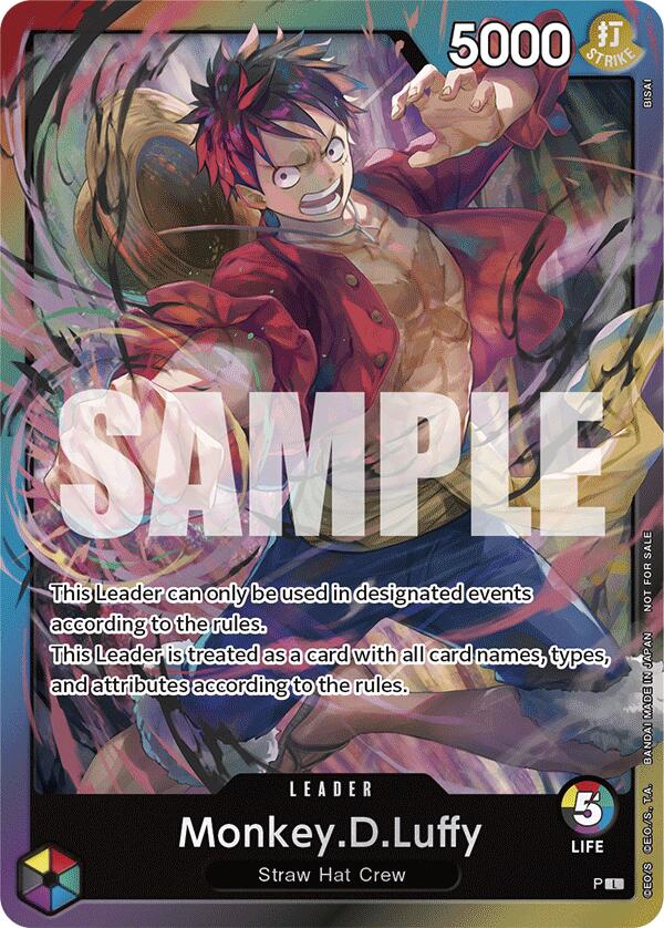 Monkey.D.Luffy (A Fist of Divine Speed Release Event Leader) [One Piece Promotion Cards] | Gamers Paradise