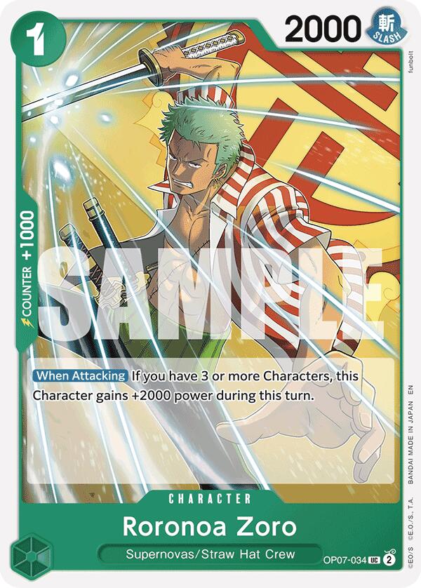Roronoa Zoro (Reprint) [Starter Deck: GREEN Jewelry Bonney] | Gamers Paradise