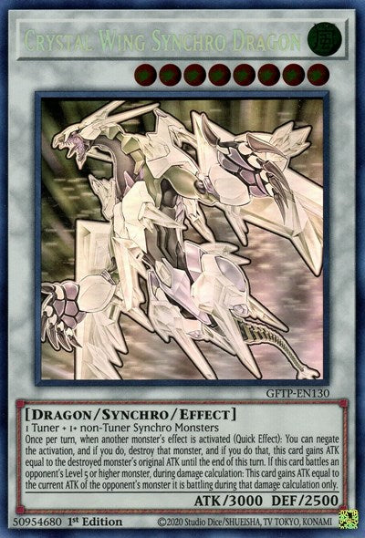 Crystal Wing Synchro Dragon [GFTP-EN130] Ghost Rare | Gamers Paradise