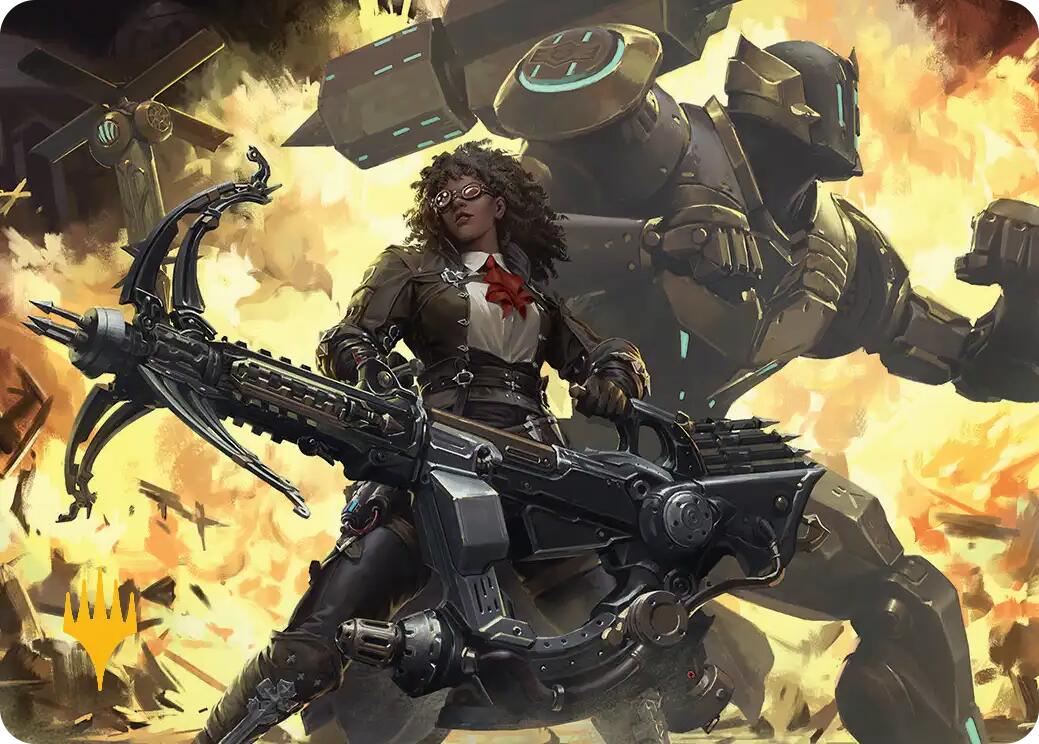 Machinist's Arsenal Art Card (Gold-Stamped Planeswalker Symbol) [FINAL FANTASY Art Series] | Gamers Paradise