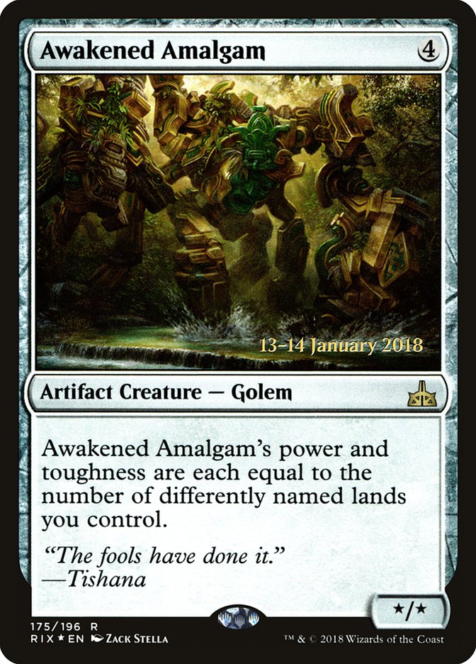 Awakened Amalgam [Rivals of Ixalan Prerelease Promos] | Gamers Paradise
