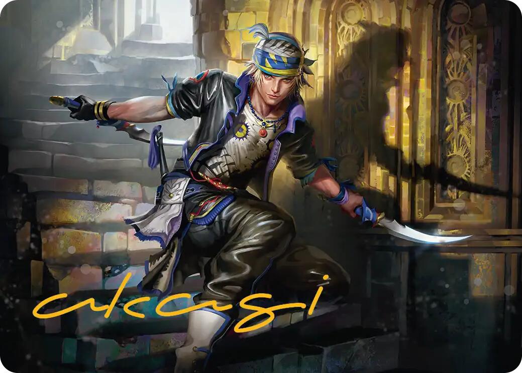 Locke Cole Art Card (Gold-Stamped Signature) [FINAL FANTASY Art Series] | Gamers Paradise