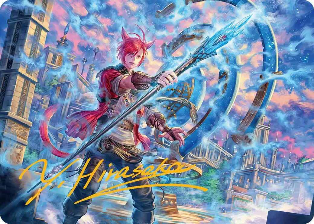 G'raha Tia, Scion Reborn Art Card (19) (Gold-Stamped Signature) [FINAL FANTASY Art Series] | Gamers Paradise