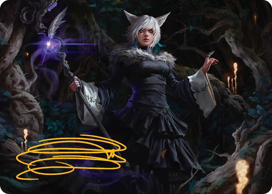 Y'shtola, Night's Blessed Art Card (21) (Gold-Stamped Signature) [FINAL FANTASY Art Series] | Gamers Paradise