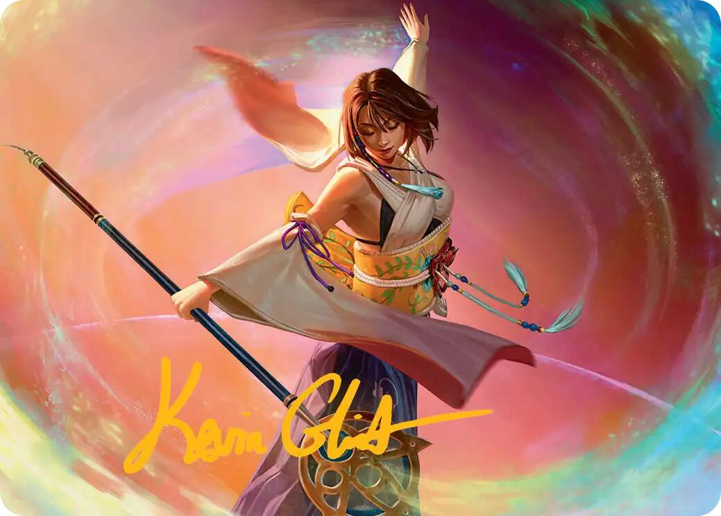 Yuna, Grand Summoner Art Card (Gold-Stamped Signature) [FINAL FANTASY Art Series] | Gamers Paradise