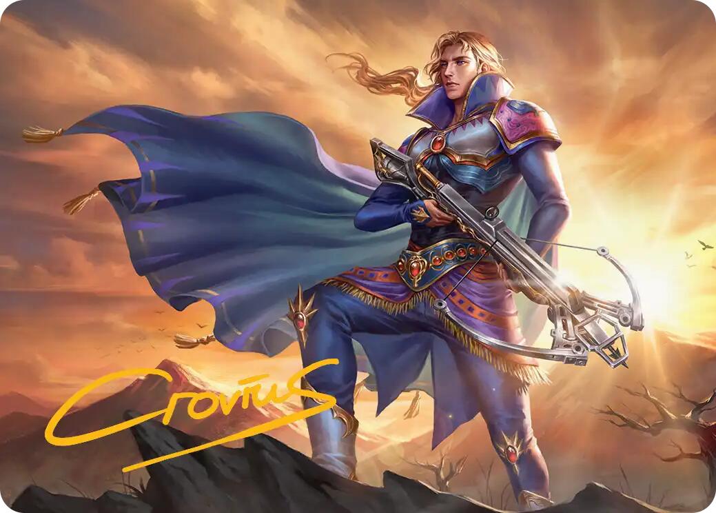 Edgar, Master Machinist Art Card (Gold-Stamped Signature) [FINAL FANTASY Art Series] | Gamers Paradise