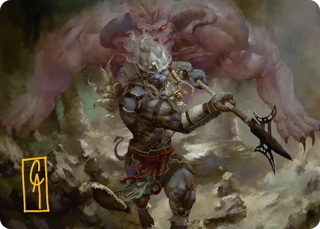 Kimahri, Valiant Guardian Art Card (Gold-Stamped Signature) [FINAL FANTASY Art Series] | Gamers Paradise