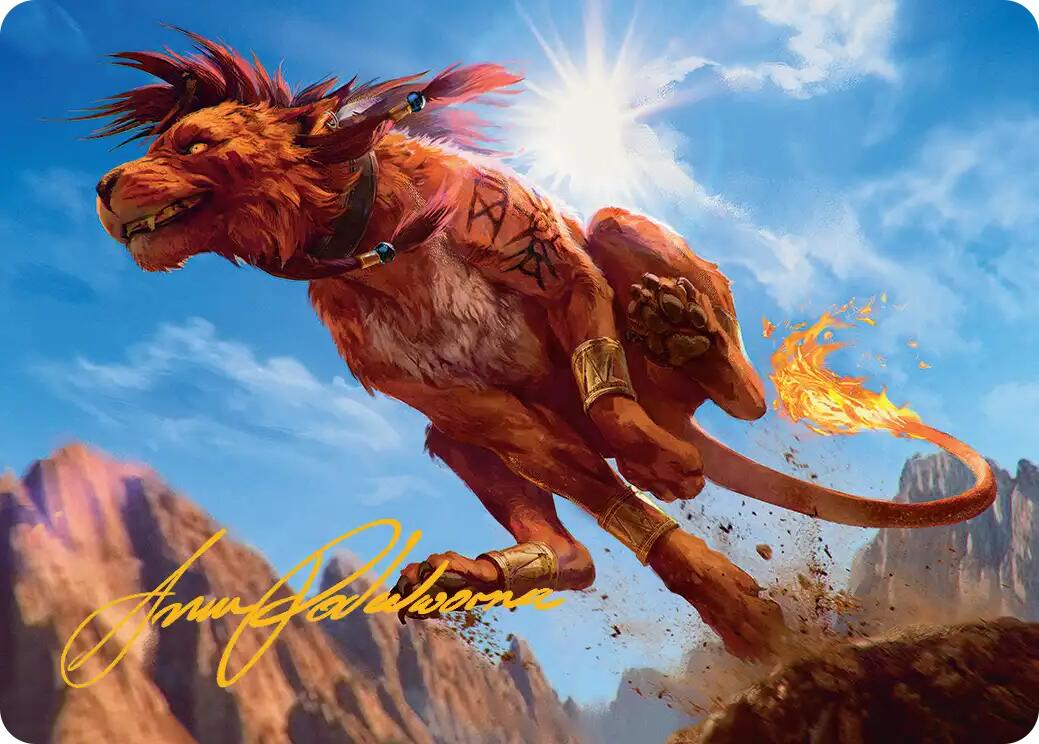 Red XIII, Proud Warrior Art Card (Gold-Stamped Signature) [FINAL FANTASY Art Series] | Gamers Paradise