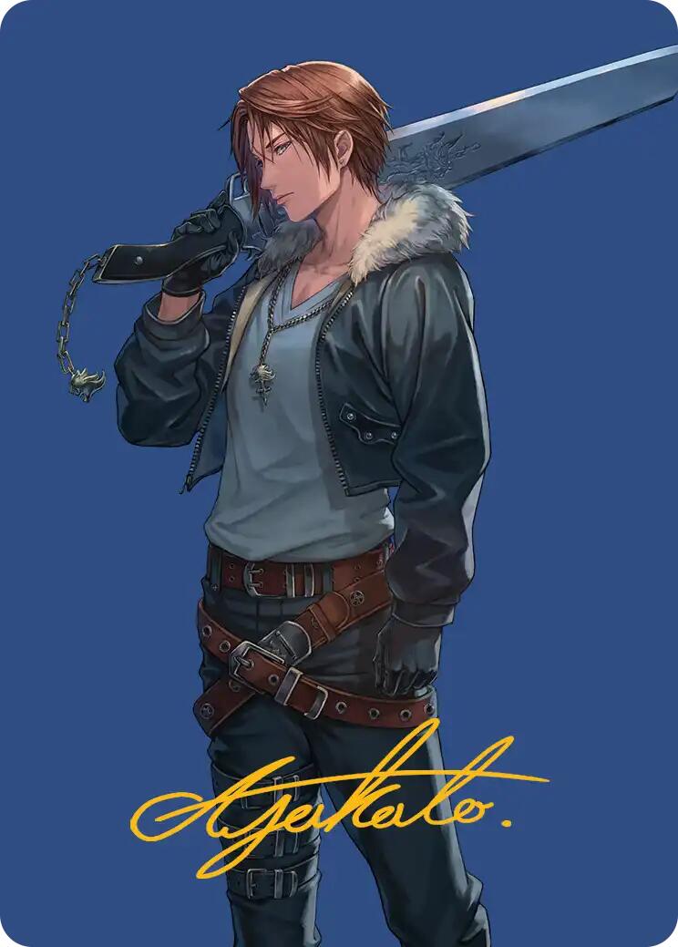 Squall, SeeD Mercenary Art Card (Gold-Stamped Signature) [FINAL FANTASY Art Series] | Gamers Paradise
