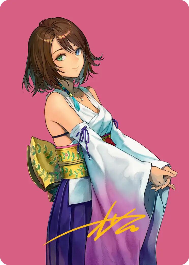 Yuna, Hope of Spira Art Card (Gold-Stamped Signature) [FINAL FANTASY Art Series] | Gamers Paradise