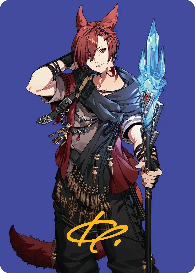 G'raha Tia, Scion Reborn Art Card (51) (Gold-Stamped Signature) [FINAL FANTASY Art Series] | Gamers Paradise