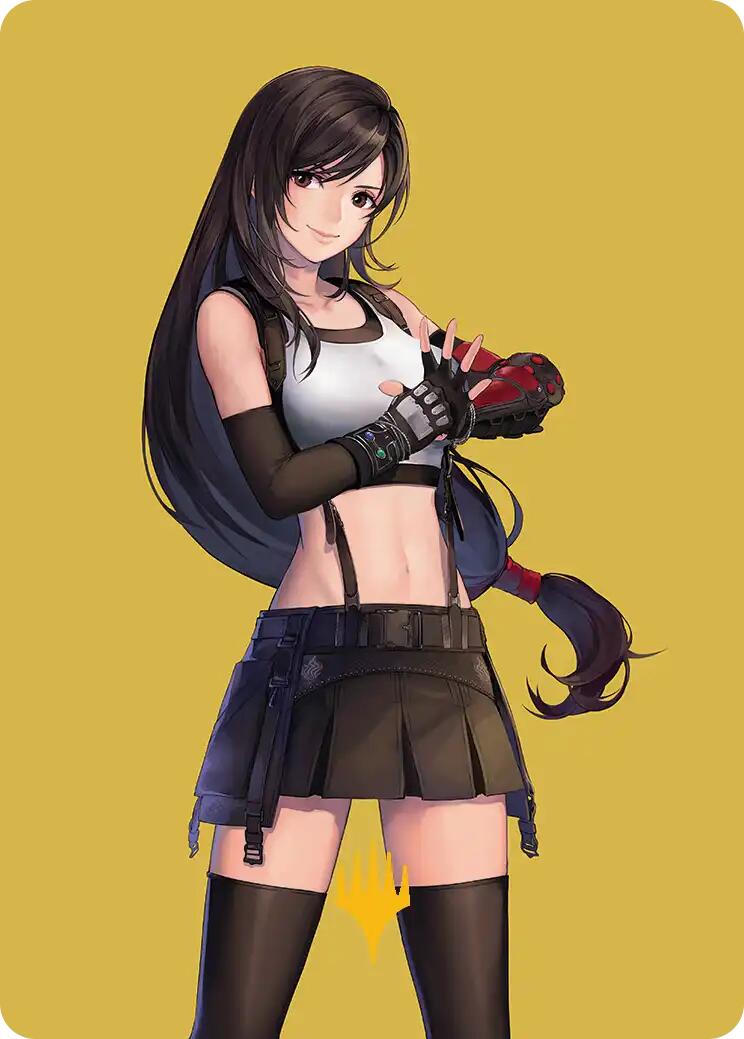 Tifa, Martial Artist Art Card (Gold-Stamped Planeswalker Symbol) [FINAL FANTASY Art Series] | Gamers Paradise
