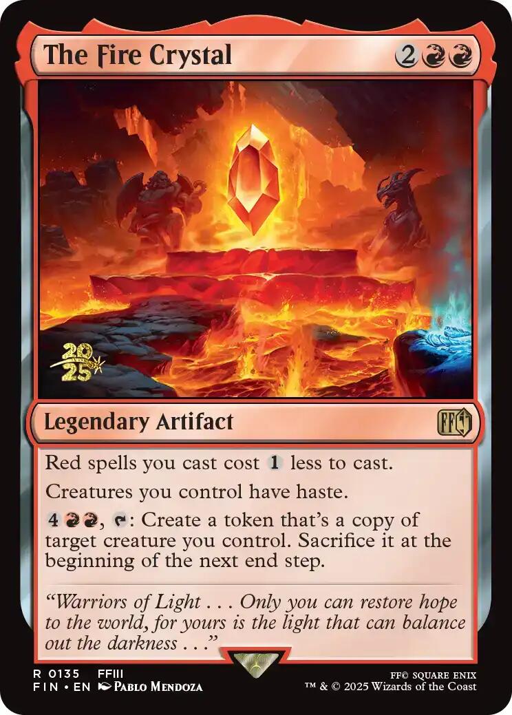 The Fire Crystal [FINAL FANTASY Prerelease Promo] | Gamers Paradise