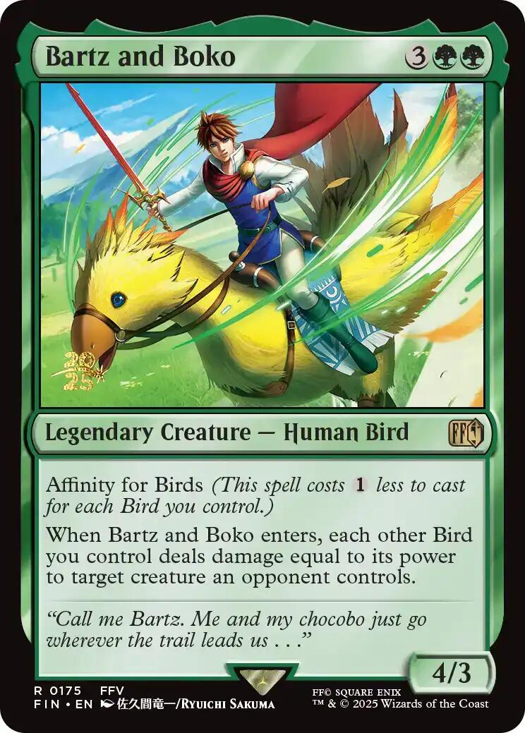 Bartz and Boko [FINAL FANTASY Prerelease Promo] | Gamers Paradise