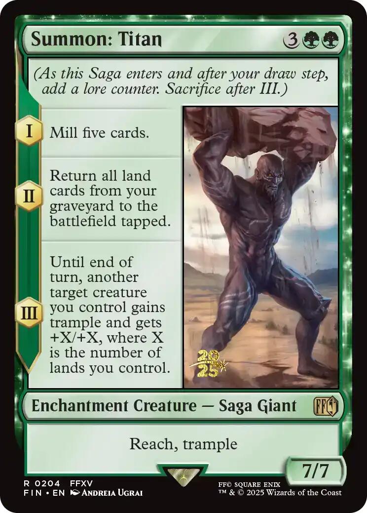Summon: Titan [FINAL FANTASY Prerelease Promo] | Gamers Paradise