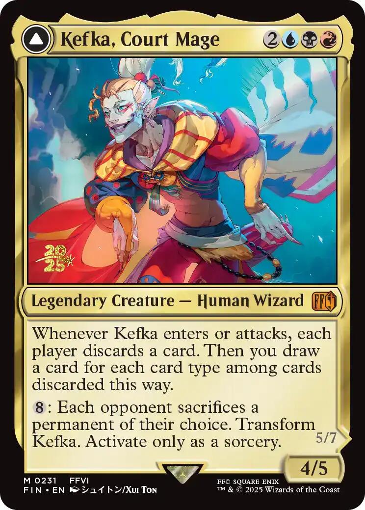 Kefka, Court Mage // Kefka, Ruler of Ruin [FINAL FANTASY Prerelease Promo] | Gamers Paradise
