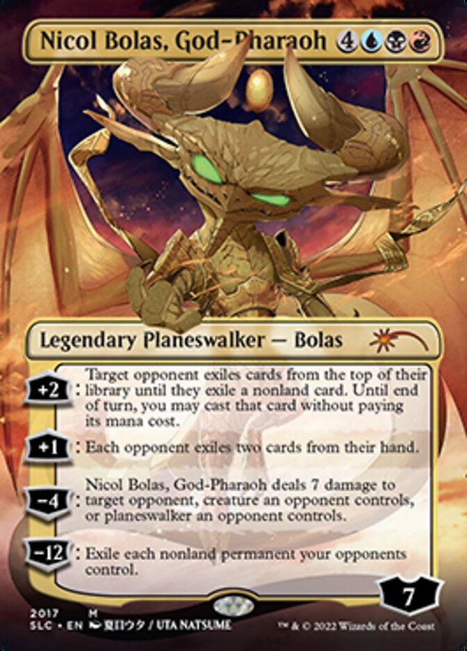Nicol Bolas, God-Pharaoh (Borderless) [Secret Lair Countdown Kit] | Gamers Paradise