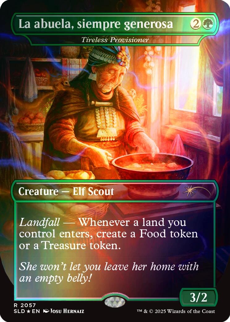 La abuela, siempre generosa - Tireless Provisioner (Rainbow Foil) [Secret Lair Drop Series] | Gamers Paradise