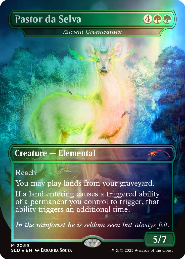 Pastor da Selva - Ancient Greenwarden (Rainbow Foil) [Secret Lair Drop Series] | Gamers Paradise