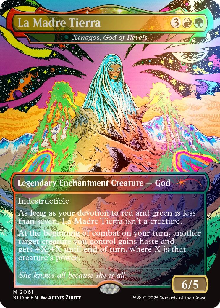 La Madre Tierra - Xenagos, God of Revels (Rainbow Foil) [Secret Lair Drop Series] | Gamers Paradise