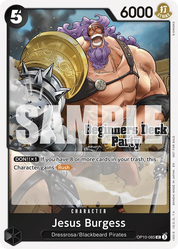 Jesus Burgess (ST-23 - ST-28 Beginners Deck Party) [Participation] [One Piece Promotion Cards] | Gamers Paradise