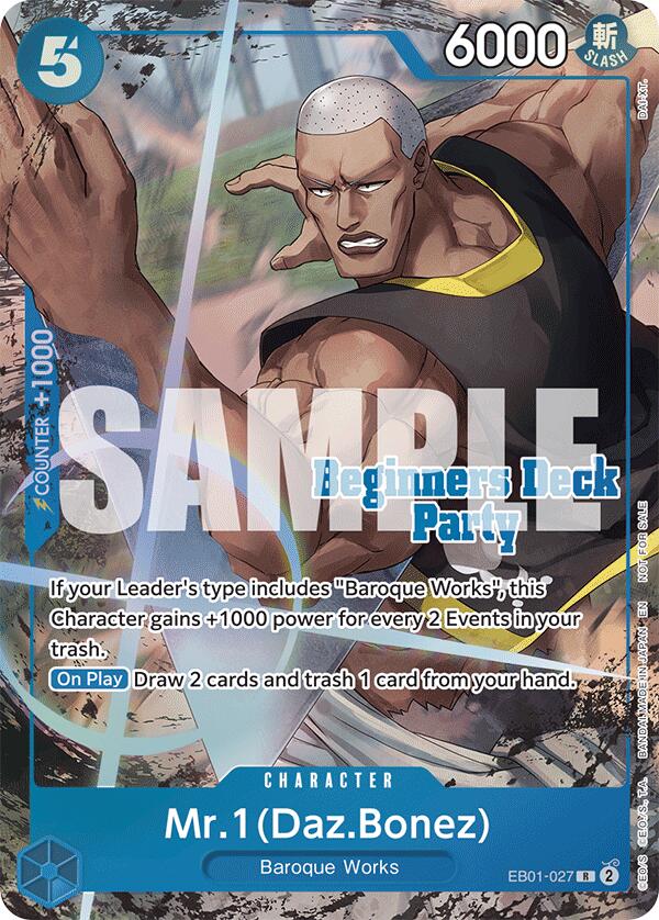 Mr. 1 (Daz.Bonez) (ST-23 - ST-28 Beginners Deck Party) [Winner] [One Piece Promotion Cards] | Gamers Paradise