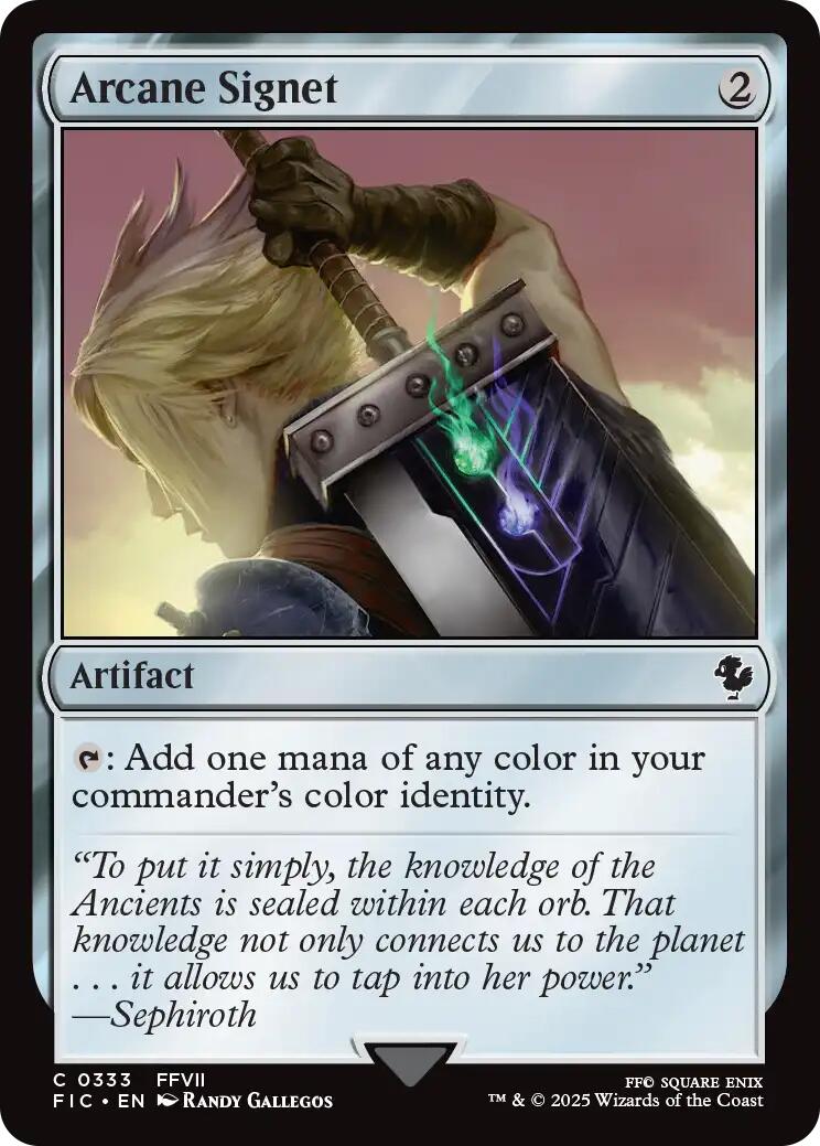 Arcane Signet (0333) (Surge Foil) [FINAL FANTASY Commander] | Gamers Paradise