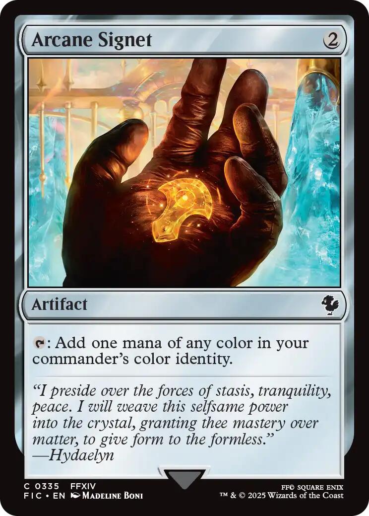 Arcane Signet (0335) (Surge Foil) [FINAL FANTASY Commander] | Gamers Paradise