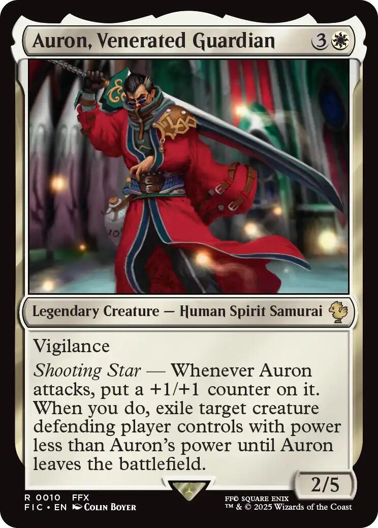 Auron, Venerated Guardian (Surge Foil) [FINAL FANTASY Commander] | Gamers Paradise