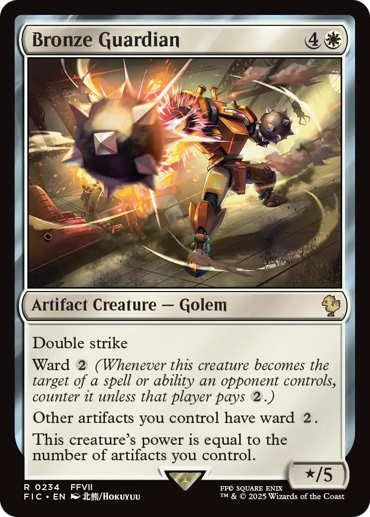 Bronze Guardian (Surge Foil) [FINAL FANTASY Commander] | Gamers Paradise