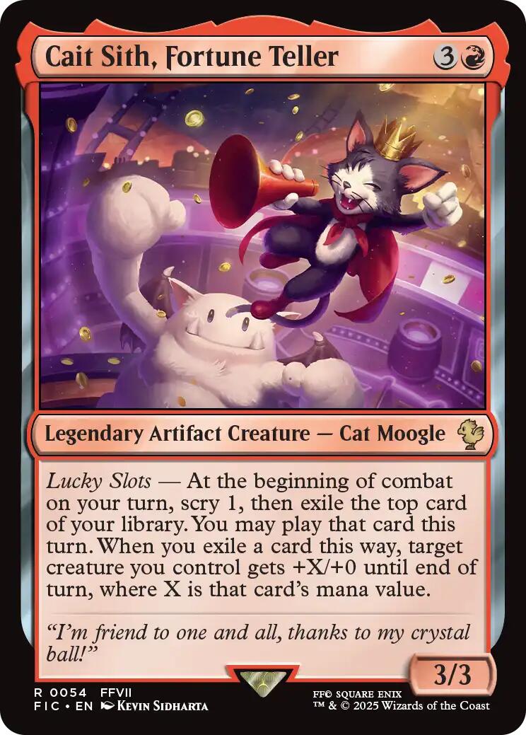Cait Sith, Fortune Teller (Surge Foil) [FINAL FANTASY Commander] | Gamers Paradise