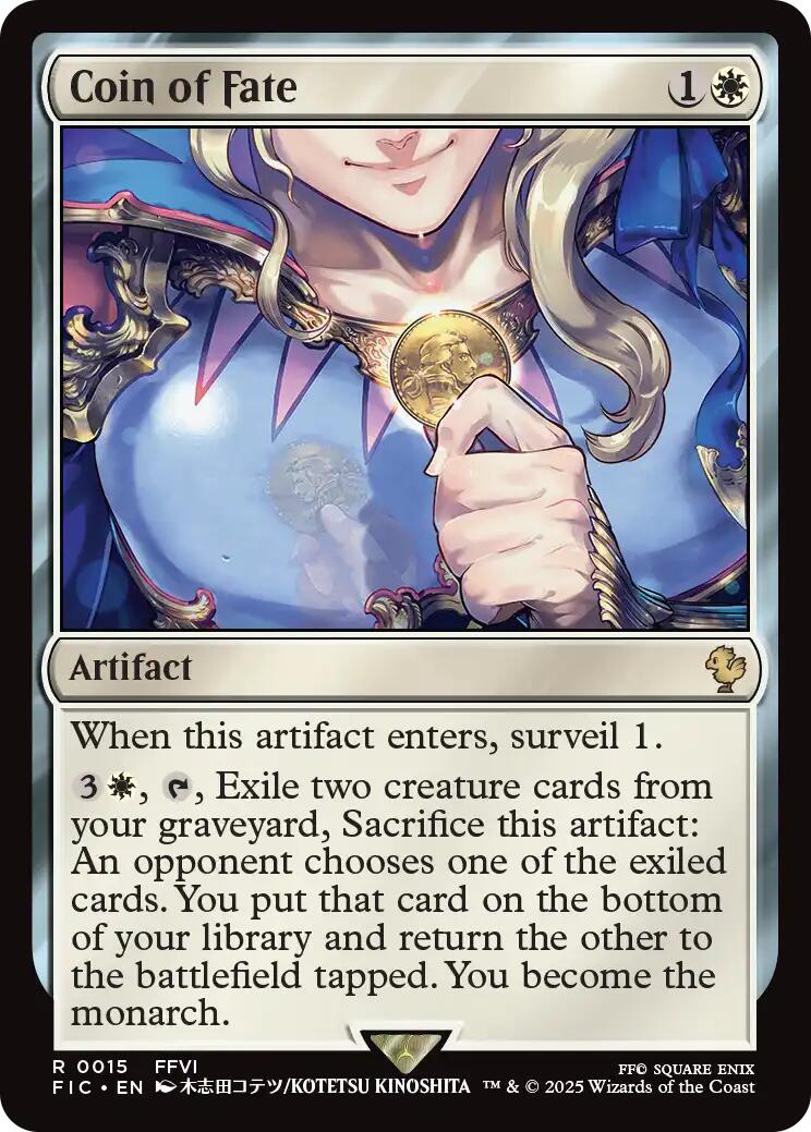 Coin of Fate (Surge Foil) [FINAL FANTASY Commander] | Gamers Paradise