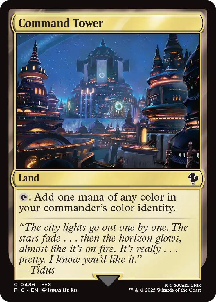 Command Tower (0486) (Surge Foil) [FINAL FANTASY Commander] | Gamers Paradise