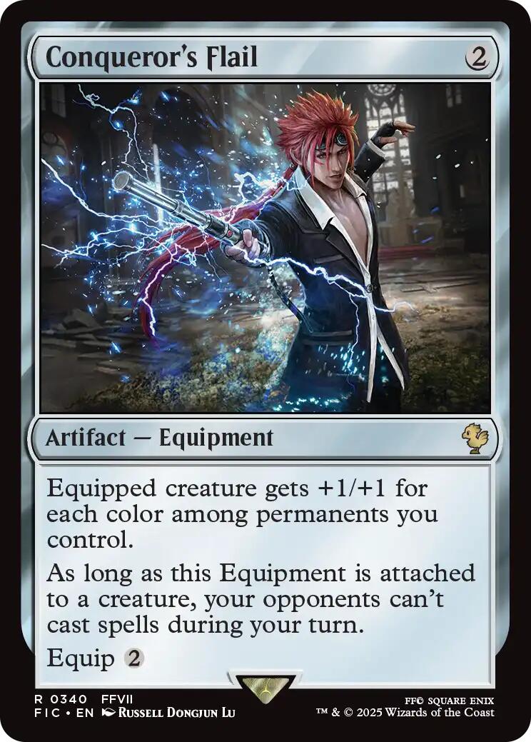 Conqueror's Flail (Surge Foil) [FINAL FANTASY Commander] | Gamers Paradise