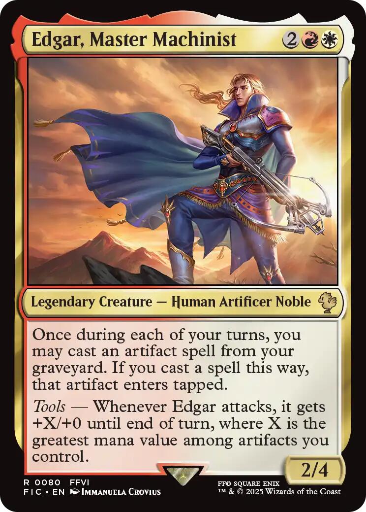 Edgar, Master Machinist (Surge Foil) [FINAL FANTASY Commander] | Gamers Paradise