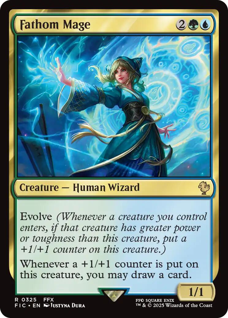 Fathom Mage (Surge Foil) [FINAL FANTASY Commander] | Gamers Paradise