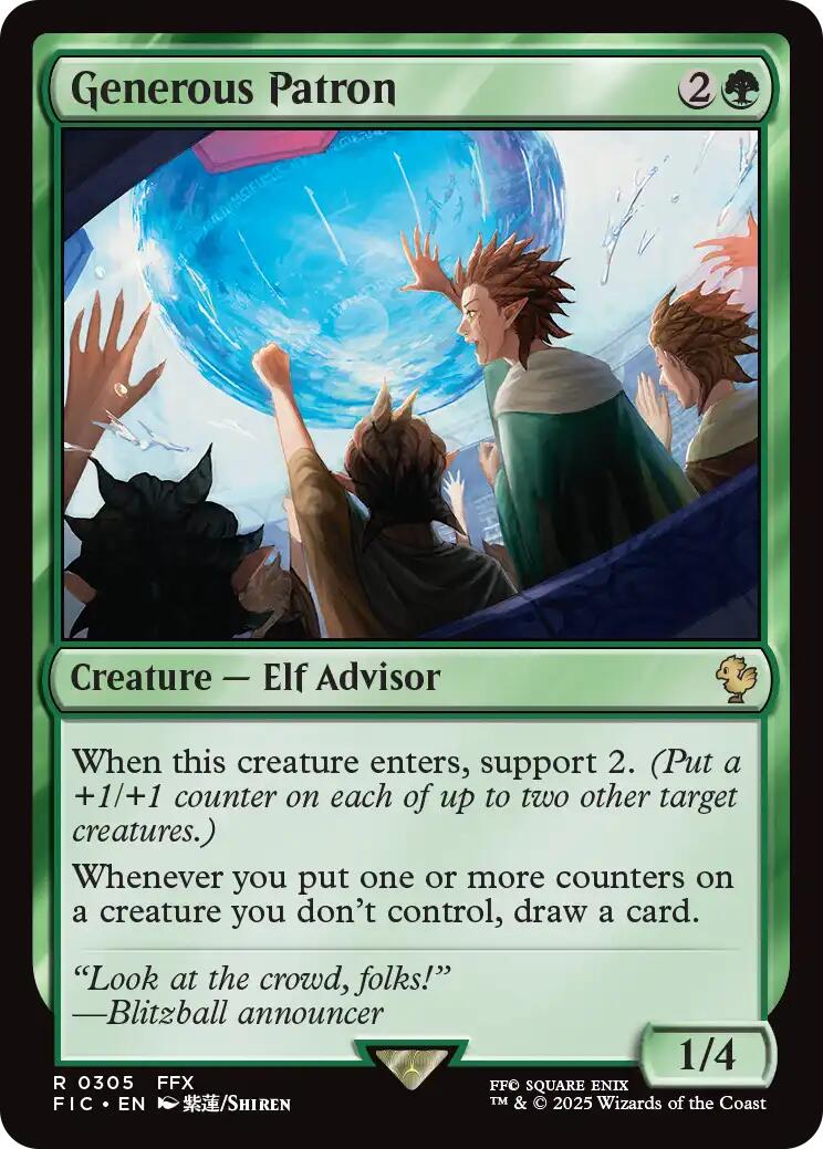 Generous Patron (Surge Foil) [FINAL FANTASY Commander] | Gamers Paradise