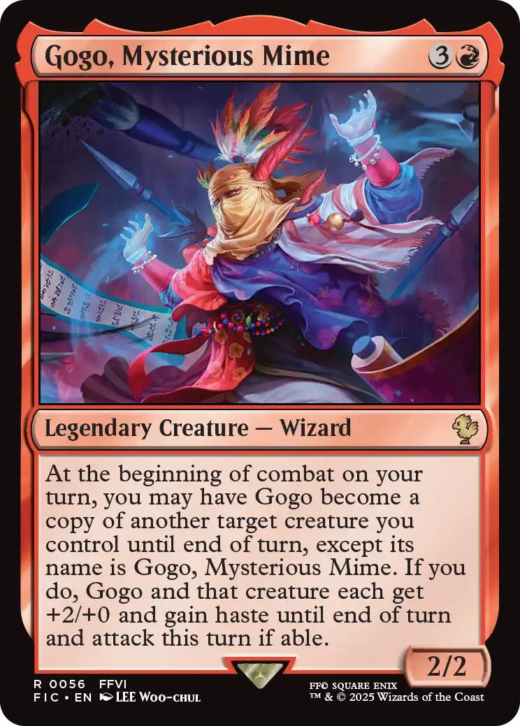 Gogo, Mysterious Mime (Surge Foil) [FINAL FANTASY Commander] | Gamers Paradise
