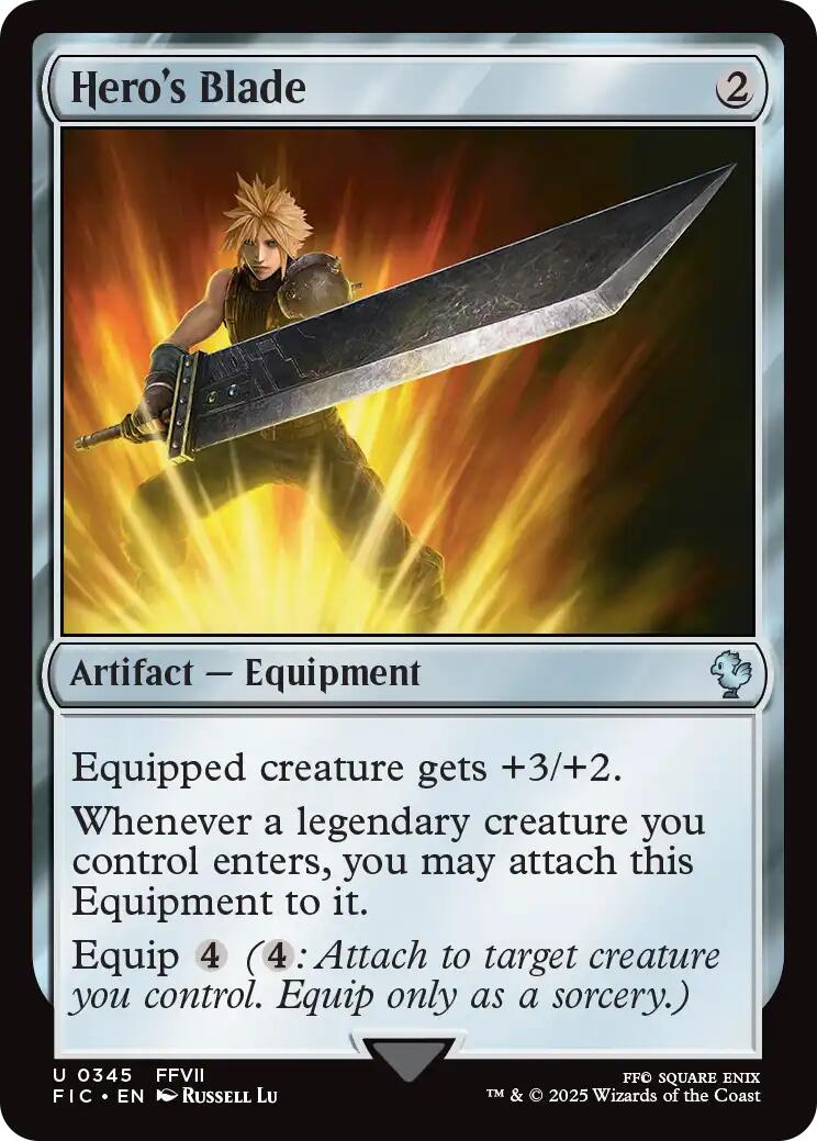 Hero's Blade (Surge Foil) [FINAL FANTASY Commander] | Gamers Paradise