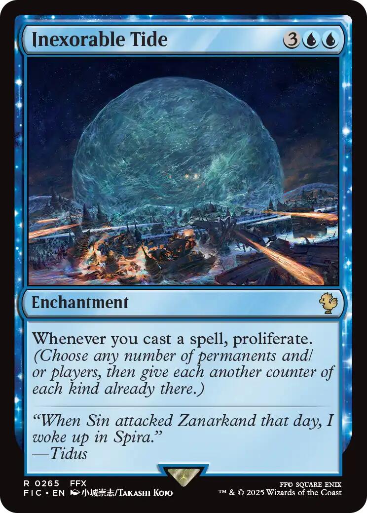 Inexorable Tide (Surge Foil) [FINAL FANTASY Commander] | Gamers Paradise