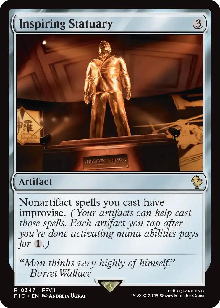 Inspiring Statuary (Surge Foil) [FINAL FANTASY Commander] | Gamers Paradise