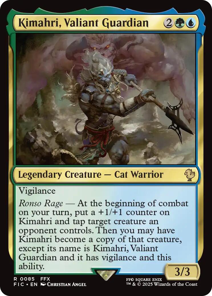 Kimahri, Valiant Guardian (Surge Foil) [FINAL FANTASY Commander] | Gamers Paradise