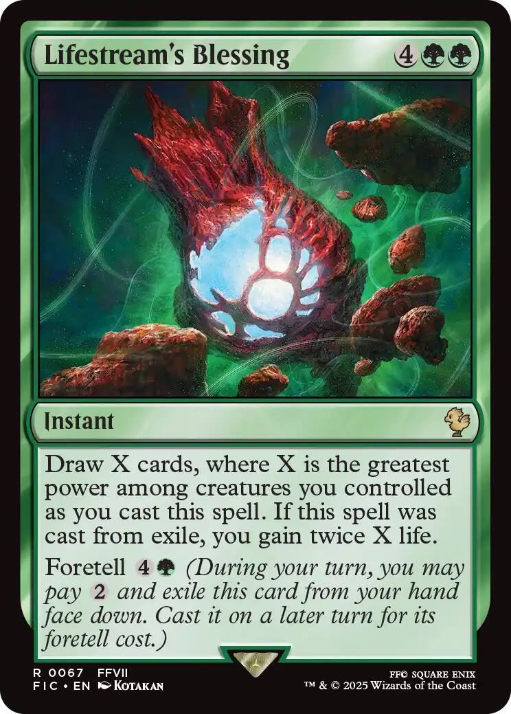 Lifestream's Blessing (Surge Foil) [FINAL FANTASY Commander] | Gamers Paradise