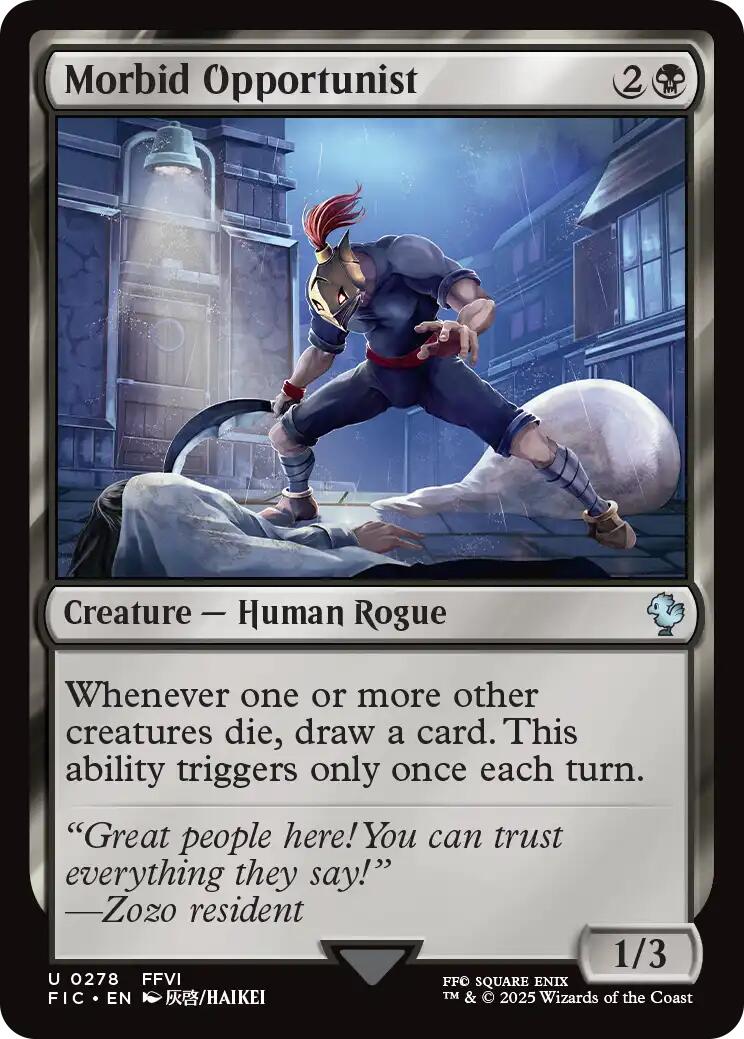 Morbid Opportunist (Surge Foil) [FINAL FANTASY Commander] | Gamers Paradise