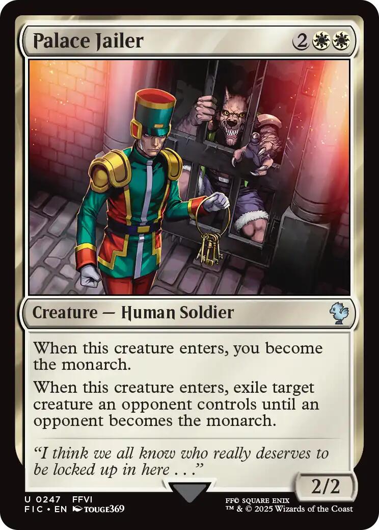 Palace Jailer (Surge Foil) [FINAL FANTASY Commander] | Gamers Paradise