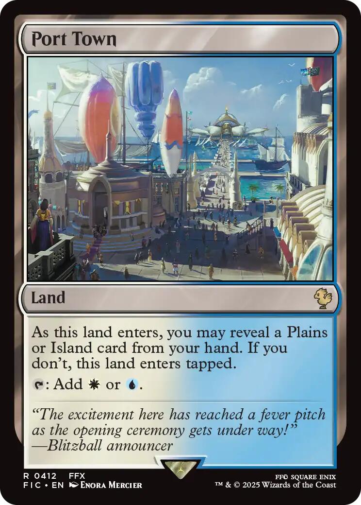 Port Town (Surge Foil) [FINAL FANTASY Commander] | Gamers Paradise