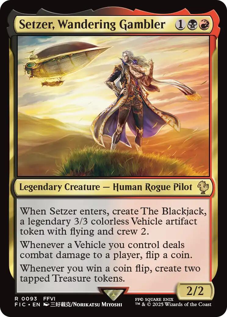 Setzer, Wandering Gambler (Surge Foil) [FINAL FANTASY Commander] | Gamers Paradise