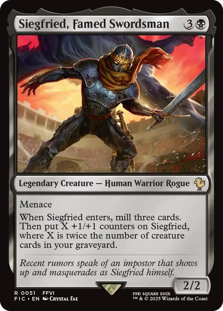 Siegfried, Famed Swordsman (Surge Foil) [FINAL FANTASY Commander] | Gamers Paradise