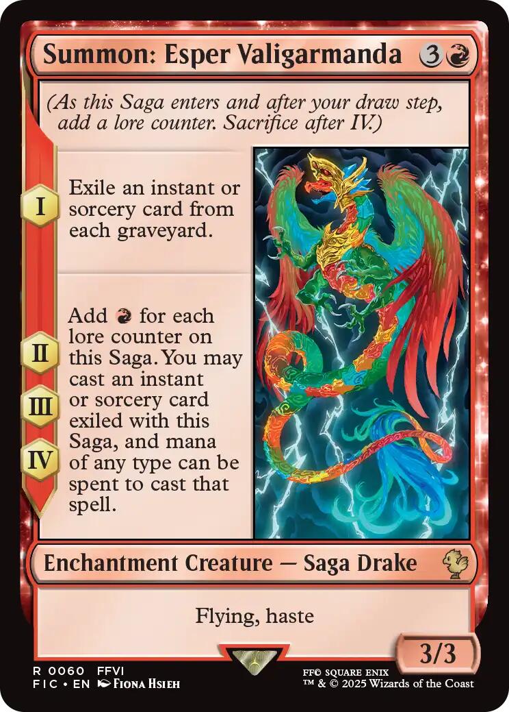 Summon: Esper Valigarmanda (Surge Foil) [FINAL FANTASY Commander] | Gamers Paradise